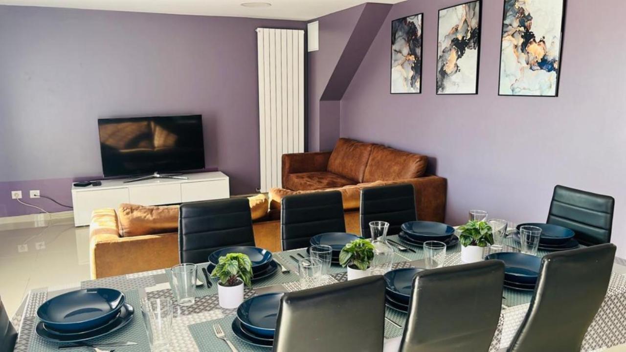 100M2 2 Chambres 8 Personnes - Grand Parking Et Terrasse Privee - Proche Cdg-Parc Expositions-Paris-Asterix-Disney Villepinte  Exteriér fotografie